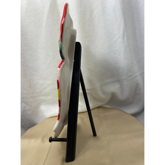 Fitz and Floyd Christmas/Holiday Elongated Tray. "Snowflake and Jake". 2009. - Picture 4 of 12